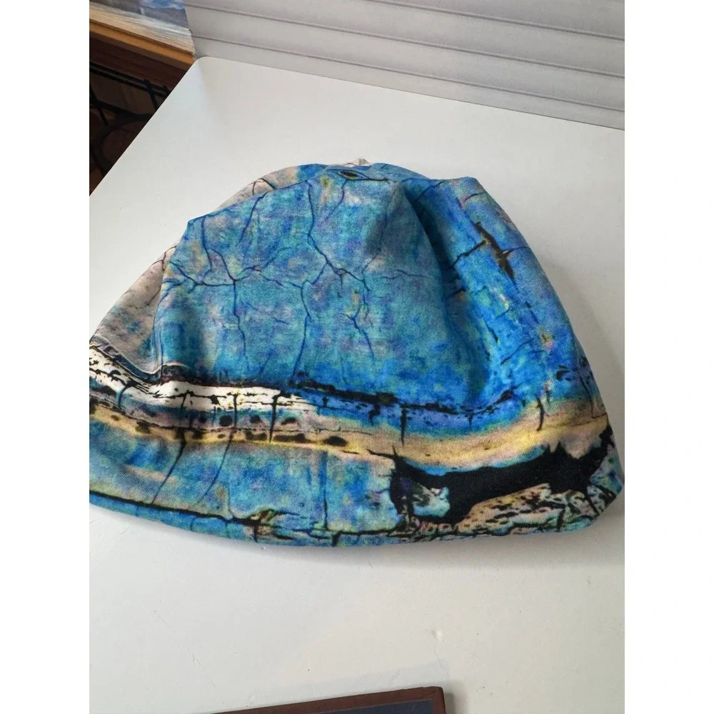 Lori Quinn Art Design Hat Made In Canada‎ S M Abstract Print Cotton Stretch